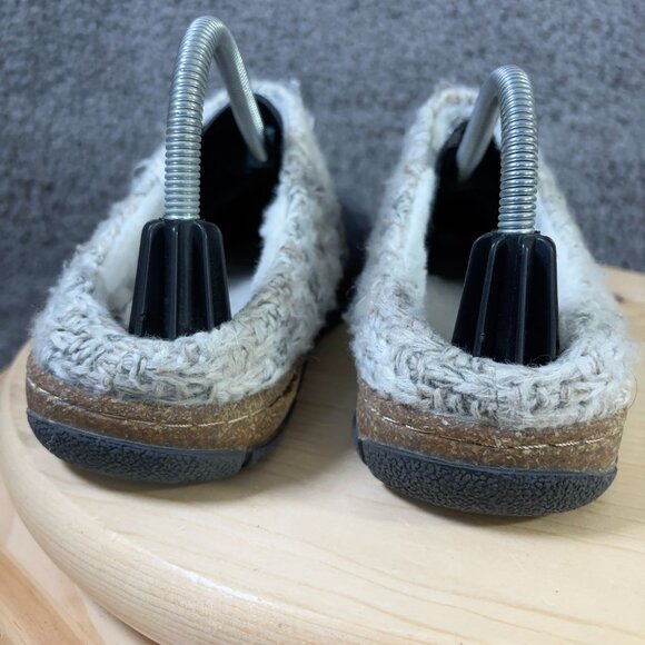 Earth Origins Shoes Elana Clogs Womens Size 9.5 Knit Faux Fur Lined Cork Slip On - Picture 4 of 8